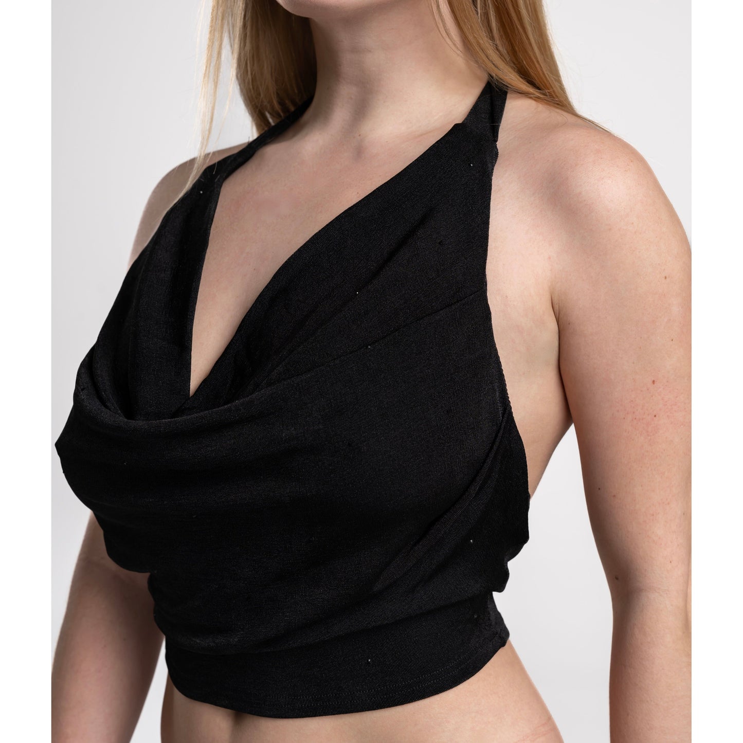 COWL NECK HALTER TOP