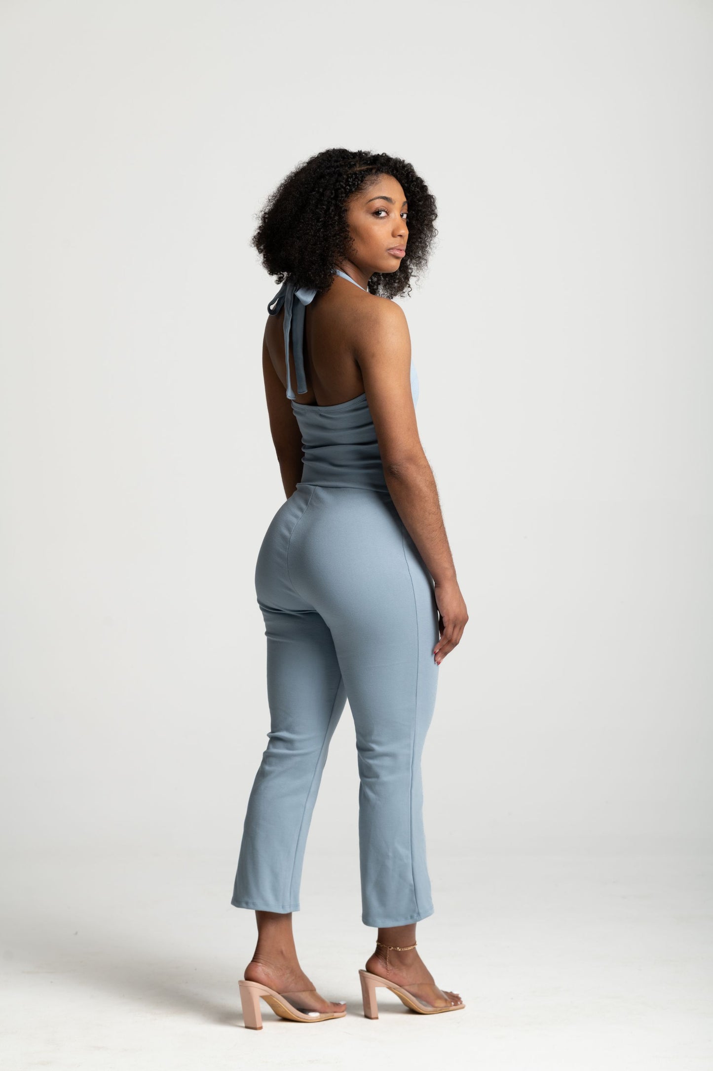 HALTER CAPRI JUMPSUIT