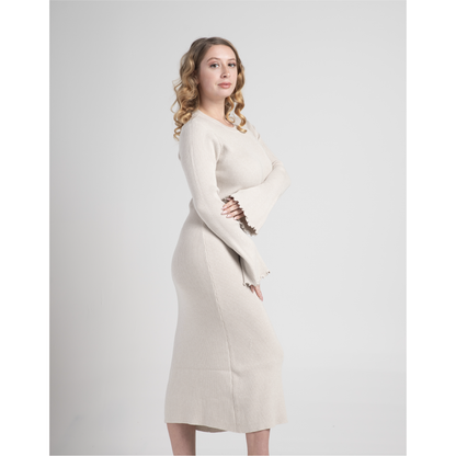 RIBBED SWEATER DRESS
