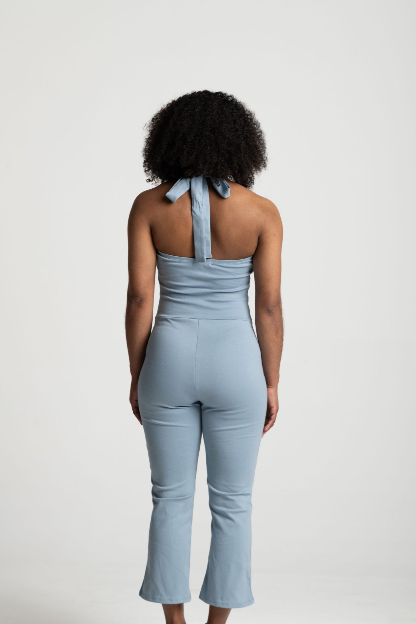 HALTER CAPRI JUMPSUIT