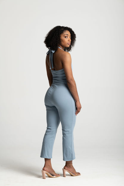 HALTER CAPRI JUMPSUIT
